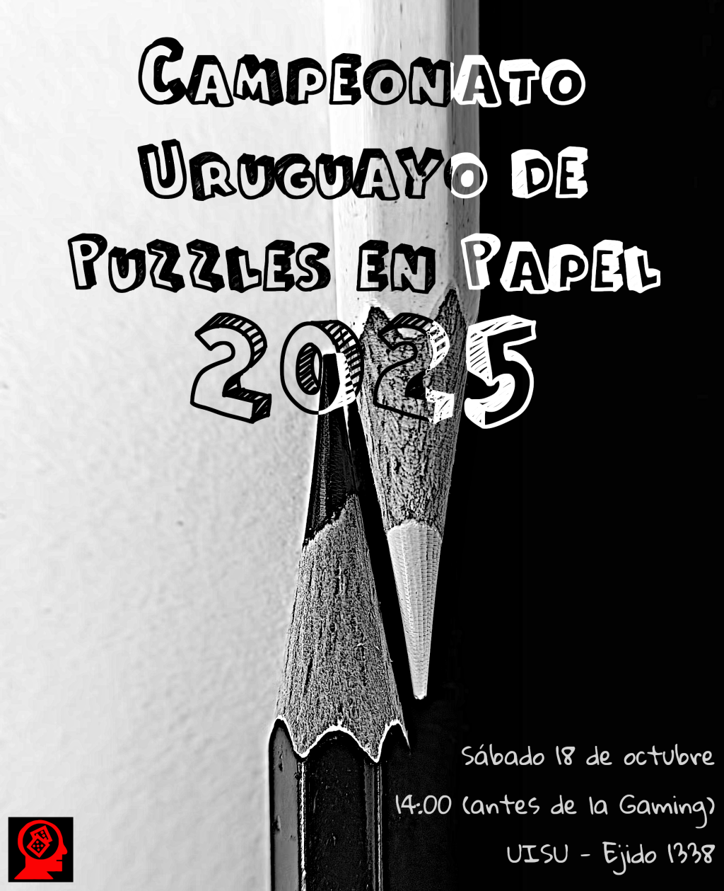 Afiche del Campeonato Uruguayo de Puzzles en Papel 2025