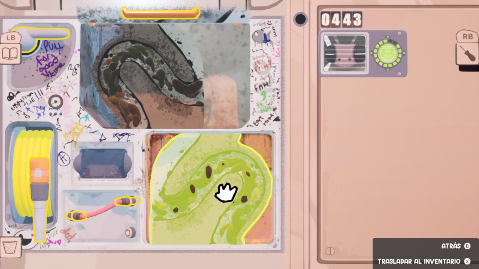 screenshot de Uncle Chop's: un inodoro tapado