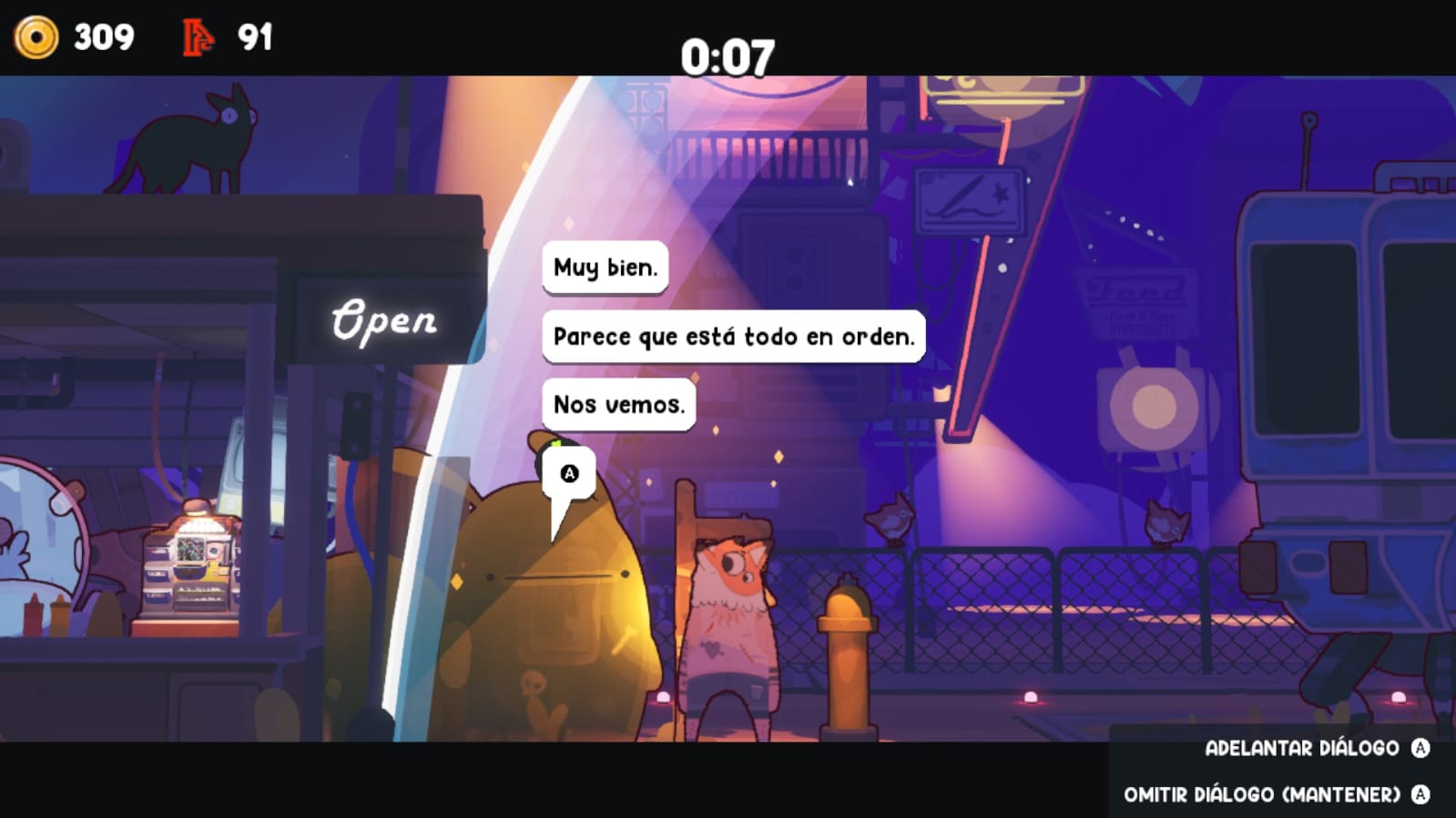 screenshot de Uncle Chop's: un cliente contento