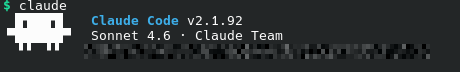 screenshot de la línea de comandos al lanzar claude