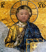 Cristo Pantocrátor con la cara de Kim Jong Un pegada a lo chancho arriba