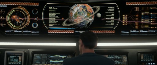 Screenshot: Sol V en la pantalla del Enterprise