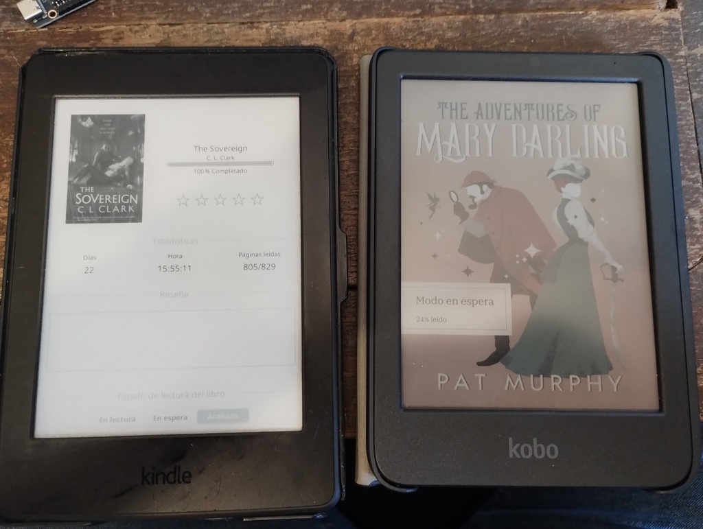 Foto de Kindle y Kobo en modo standby