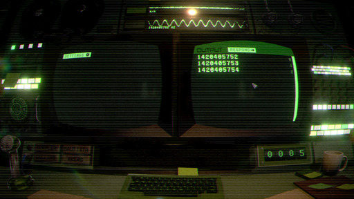 Screenshot del juego, con un mensaje con tres números secuenciales recibidos